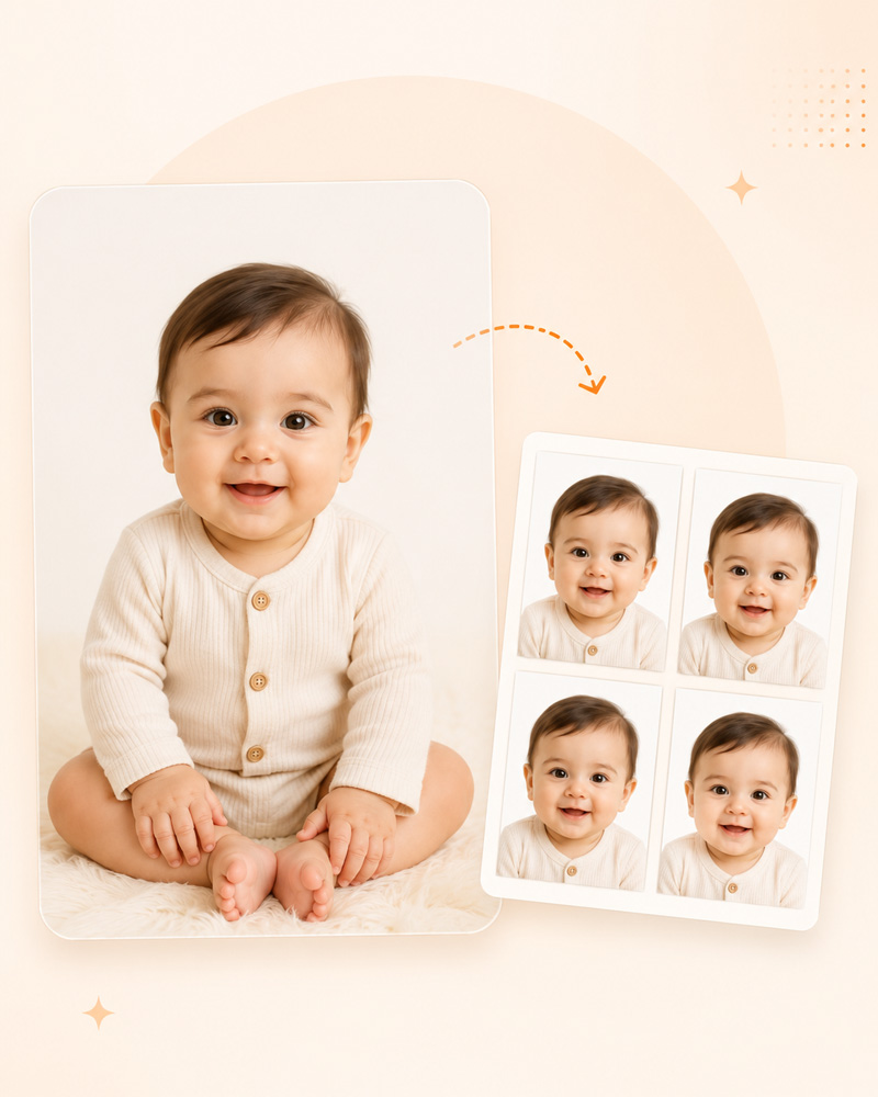 Baby ID photo maker preview